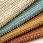 MIULEE Boho Farmhouse Decorative Pillow Covers 20x20 Inch Set of 4 Rustic Modern Fall Home Decor Couch Home Decor Couch Throw Pillows Summer Corduroy Pillowcases for Sofa Living Room Bed Orange/Teal