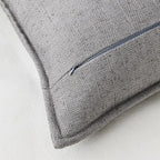 12x20 Linen Pillow Covers Grey Pack of 2 Farmhouse Boho Neutral Accents Striped Textured Rectangular Lumbar Decorative Throw Pillow Cases for Living Room Couch Bed Home Decor