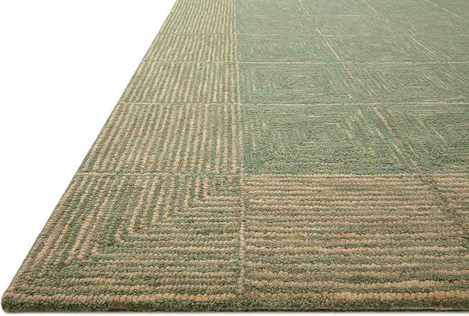 Loloi Chris Loves Julia Francis Collection FRA-02 Green/Natural 11'-6" x 15' Area Rug