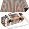 Extra Large Waterproof Picnic Blanket | Portable Camping & Beach Mat | Sand Free with Carry Strap | Park Blanket for Grass, Hiking, Travel, Concerts, Indoor (Orange)