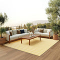 Nourison Home Positano Yellow Ivory 6' x 9' Area Rug - Easy Clean, Non Shedding, Bed Room, Living Room, Dining Room, Kitchen (6' x 9')