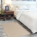 Nourison Home Courtyard Jute Ivory 2' x 3' Area Rug - Easy Clean, Non Shedding, Bed Room, Living Room, Dining Room, Kitchen (2' x 3')