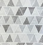 Serafina Home Throw Blanket: Velvety Soft, Durable Fleece Accent for Bed or Couch (Triangle Geo, 50 x 60 inches)