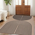 GarveeHome Modern Rainbow Easy Jute 3x5 Patio Rug, Washable Rugs for Entryway Farmhouse Non Slip Indoor Door Mat Carpet for Entry Mudroom Porch Decor