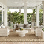Nuloom Asha Light Brown/Ivory, 3'6" x 5', Casual, Striped Border, Soft and Cozy, High Traffic, Stain Resistant, Easy Clean, Durable Area Rug for Indoor/Outdoor Patio, Deck, Porch, Garden, Courtyard