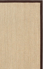 SAFAVIEH Area Rug 8x10 - Natural Fiber Collection - Large - Maize & Brown, Sisal, Woven Design with Border (NF141C)