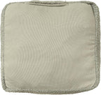 L. R. Resources, Inc. LR Home Handmade Contemporary Solid Boucle Indoor Medium Pouf Ottoman, Green | Cube for Living Room, Bedroom & Dorm Decor | 18 x 18 x 18 Stuffed Ottoman for Seating