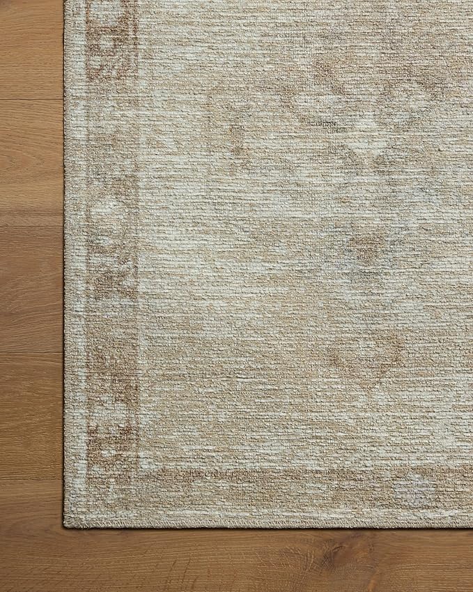 Loloi Amber Lewis Cambria Collection CBR-02 Mist/Natural 2'-3" x 3'-9" Accent Rug Jute, Neutral, Vintage Style, Antique Tone, Living, Bedroom, Dining, Carpet