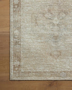 Loloi Amber Lewis Cambria Collection CBR-02 Mist/Natural 2'-6" x 7'-6" Runner Rug Jute, Neutral, Vintage Style, Antique Tone, Living, Bedroom, Dining, Carpet