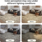 Bavni Area Rugs 5x7, Machine Washable Rugs for Living Room Indoor Non-Slip Carpet Ultra Thin Printed Vintage Rug for Bedroom Dinning Room Nursery Home, Dark Espresso