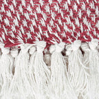DII 100% Cotton Basket Weave Throw for Indoor/Outdoor Use Camping Bbq's Beaches Everyday Blanket, 50 x 60, Woven Stripe