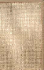 SAFAVIEH Area Rug 8x10 - Natural Fiber Collection - Large - Maize & Linen Color, Sisal, Woven Design with Border (NF141B)