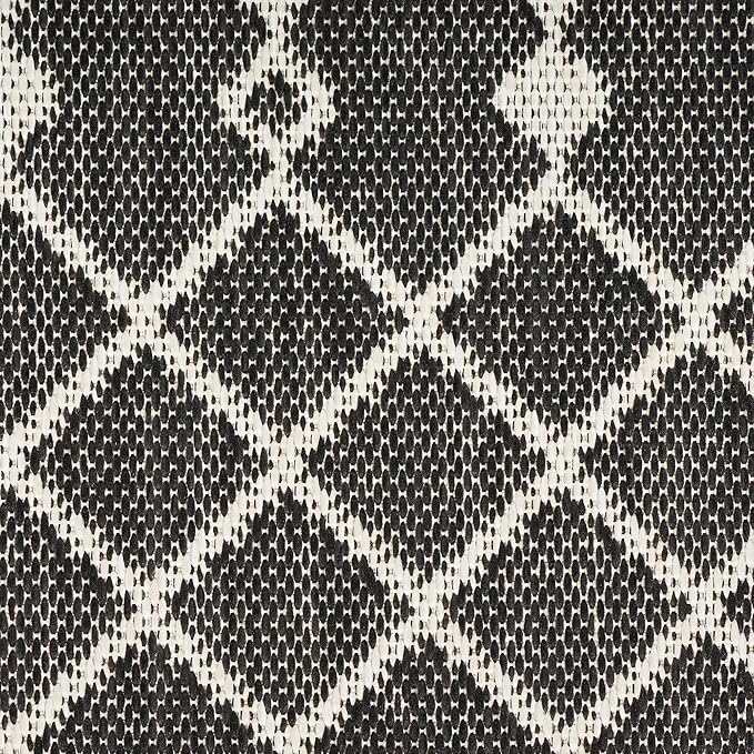 Nourison Home Positano Black 9' x 12' Area Rug - Easy Clean, Non Shedding, Bed Room, Living Room, Dining Room, Kitchen (9' x 12')