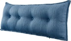 Johnear Headboard Pillow Large Reading Pillows for Sitting in Bed Adult Daybed Cushion Backrest Bolster Pillow Support Positioning Sofa Rest （Blue, 54 x 3 x 20 inches）