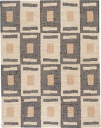 Dash and Albert Cassia Handwoven Jute Rug, 7.5 X 9.5 Feet, Black/Neutral Geometric Pattern - Premium Luxury Hotel Quality Soft Breathable Hypoallergenic Machine Washable Easy Care All Season