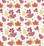 Fall Throw Blanket: Colorful Autumn Leaves, Burgundy Red Burnt Orange Yellow Print on Soft Fleece for Sofa Bed Couch Chair or Dorm
