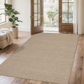 Easy Jute Rug 4x6: Indoor Outdoor Natural Boho Area Rugs for Living Room Patio Washable - Farmhouse Neutral Contemporary Carpet Mat for Entryway Bedroom Kitchen Backyard Sunroom Non Slip