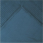 Better Trends Jullian Collection is Super Soft and Light Weight in Bold Stripes Design 100% Cotton Tufted Unique Luxurious Machine Washable Tumble Dry, Standard Sham, Teal