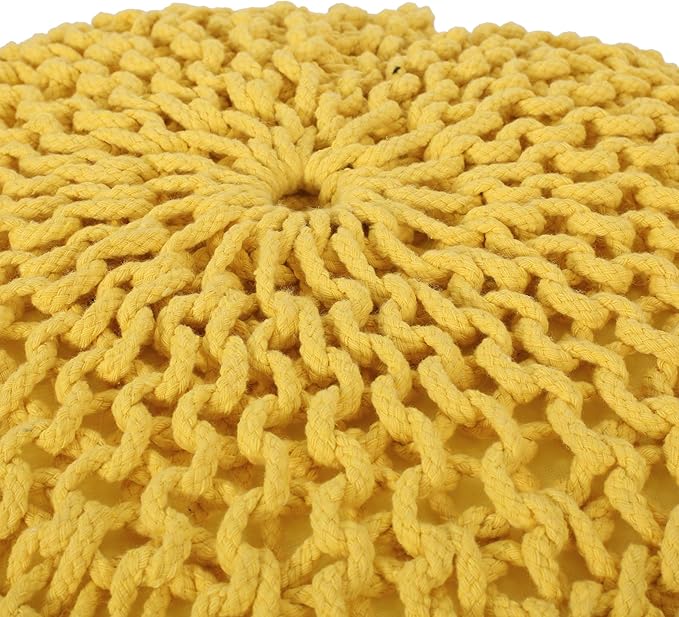 Christopher Knight Home Pouf, Yellow