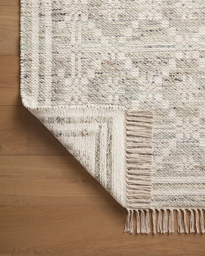 Loloi Angela Rose Rivers Collection RIV-02 Lagoon/Ivory 5'-0" x 7'-6" Reversible Area Rug