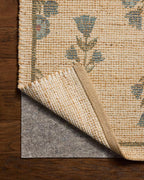 Loloi Chris Loves Julia Rue Collection RUE-04 Moss/Blue 9'-3" x 13' Area Rug Jute Neutral Floral Living Room Bedroom Rug