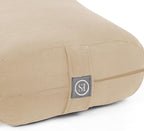 Meditation Cushion Bolster Pillow for Restorative Yoga – Supportive Cushion for Meditation, Pilates, and Relaxation – Filled with Buckwheat Hulls - Removable Cover