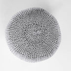 Christopher Knight Home Yuny Fabric Pouf, Grey