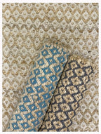 Jute Cotton Diamond Area Rug 2x3 Feet - Grey Natural, Reversible Soft Durable Floor Carpet Ideal for Entryway, Living Room, Kitchen | Farmouse Decorative Samll Neutral Rugs for Laundry Room