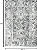 SAFAVIEH Vintage Hamadan Collection Area Rug - 10'6" x 14', Grey & Ivory, Traditional Persian Design, Non-Shedding & Easy to Clean, Ideal for Living Room, Bedroom, Dining Space (VTH211G)