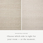Loloi Angela Rose Rivers Collection RIV-03 Sand/Ivory 2'-6" x 7'-6" Reversible Runner Rug