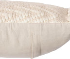 REDEARTH · Tufted Throw Pillow Cushion Covers - Boho Textured Woven Decorative Cases Set for Couch, Sofa, Bed, Farmhouse, Chair, Patio, Car - 100% Cotton (18x18 ; Boho Chic Natural) Pack of 2