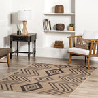 nuLOOM 5' x 8' Easy-Jute Area Rug, Machine Washable, Non-Slip, for Living Room Bedroom Kids Room Nursery Home Decor, Kasie Natural