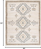 SAFAVIEH Area Rug 8x10 - Kilim Collection - Large - Ivory & Black, Handmade Flat Weave Jute, Ideal for Living Room, Bedroom, Office, Dining Space (KLM762A)