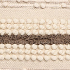 · REDEARTH · Boho Textured Throw Pillow Cases - Woven Tufted Decorative Farmhouse Cushion Covers Set for Couch - Sofa - Bed - Chair - Dining - Patio - Outdoor - 100% Cotton (18x18; Natural) Pack of 2