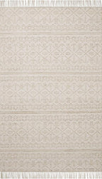 Loloi Angela Rose Rivers Collection RIV-03 Sand/Ivory 5'-0" x 7'-6" Reversible Area Rug