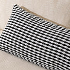 AmHoo Boho Chenille Pillow Cover Decorative Tufted Pillowcase for Couch Bed Sofa Bedroom Living Room Modern 14 x 36-Inch Black