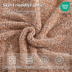 WRENSONGE Throw Blanket Cationic Dyeing Burnt Orange Soft Cozy Fluffy Warm Hand Made Weave Throw Blankets for Couch, Sofa, Chair, Bed, Camping, Picnic, Travel Lightweight Bed Blanket - 60"*80"