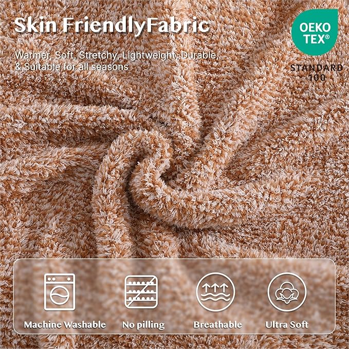 WRENSONGE Throw Blanket Cationic Dyeing Burnt Orange Soft Cozy Fluffy Warm Hand Made Weave Throw Blankets for Couch, Sofa, Chair, Bed, Camping, Picnic, Travel Lightweight Bed Blanket - 60"*80"