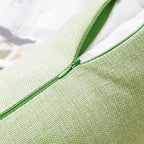Home Brilliant 20x20 Spring Pillow Cover Decoration Solid Sage Green Throw Pillow Cover for Bench Decor, 50cm, Grass Green