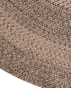 DEXI Round Jute Rug Natural Fiber 6x6, Braided Woven Area Rugs No Shed, Large Soft Neutral Rustic Carpet Mat for Indoor Outdoor Patio Dining Living Room Bedroom Farmhouse, 6ft, Brown