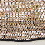 SAFAVIEH Cape Cod Collection Area Rug - 6' Round, Ivory & Beige, Handmade Denim & Jute, Ideal for Living Room, Bedroom, Home Office, Dining Space (CAP153A-6R)