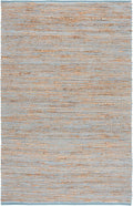SAFAVIEH Area Rug 4x6 - Cape Cod Collection - Blue & Natural, Handmade Jute & Cotton, Ideal for Living Room, Bedroom, Dining Space (CAP236M)
