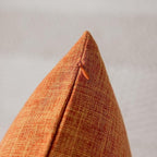 Home Brilliant Linen Throw Fall Pillow Cover Burnt Orange 20x20 Decorative Throw Pillow for Bed Couch Sofa Living Room Thanksgiving, 1 pc, Orange