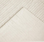 Better Trends Jullian Collection is Super Soft and Light Weight in Bold Stripes Design 100% Cotton Tufted Unique Luxurious Machine Washable Tumble Dry, Euro Sham, Ivory