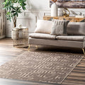 nuLOOM 4' x 6' Easy-Jute Area Rug, Machine Washable, Non-Slip, for Living Room Bedroom Kids Room Nursery Home Decor, Sufia Natural