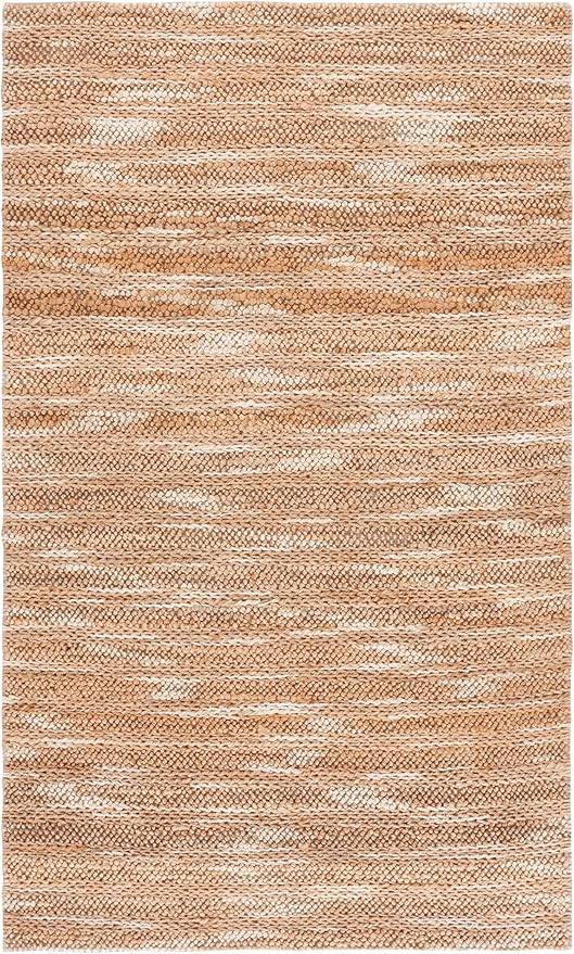 SAFAVIEH Natural Fiber Couture Collection Area Rug - 4' x 6', Natural, Handmade Jute, Ideal for Living Room, Bedroom, Home Office, Dining Space (NFC101B-4)