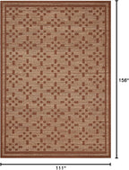 Loloi Chris Loves Julia Judy Collection JUD-07 Natural/Spice 9'-3" x 13' Area Rug