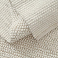 Savi Home Handwoven Wool Cotton Blend Area Rug 5x8', Textured Popcorn Braided Ivory Rug, Soft Thick Farmhouse Contemporary Living Room Carpet, Neutral Modern Decorative Floor Rug