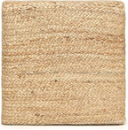REDEARTH · Cube Pouf Foot Stool Ottoman - Jute Braided Pouffe Poof Accent Sitting Footrest for The Living Room, Bedroom, Nursery, Patio, Lounge & Other Rooms in The Home (14.5”X14.5”X16”; Natural)
