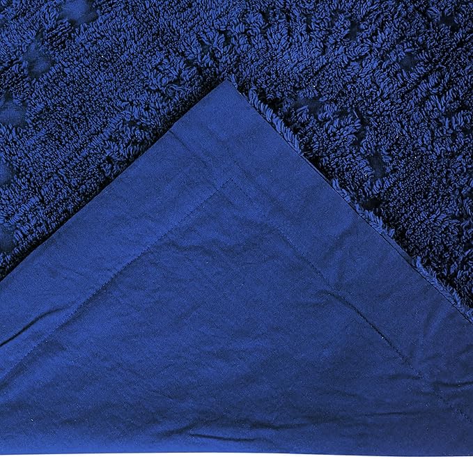 Better Trends 3 Pieces Set Chenille Bedspread Full/Double Size 100% Cotton Chenille Bedding Lightweight Medallion Pattern Bedroom Decor Rio Collection